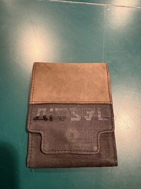 Diesel - Suede and Denim Wallet